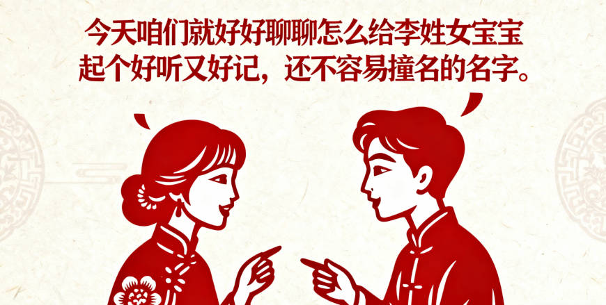 好聽又好記的李姓女寶寶名字