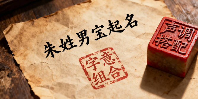 朱姓男寶寶起名經典大氣