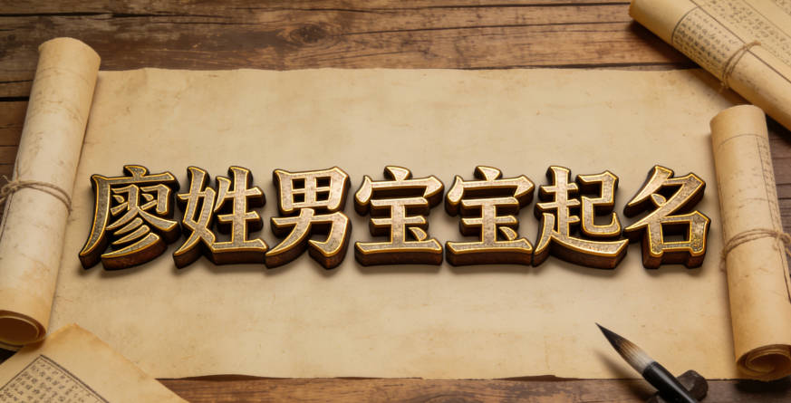 廖姓男寶寶起名大氣穩重