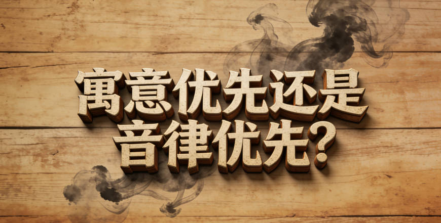 寓意優先還是音律優先？