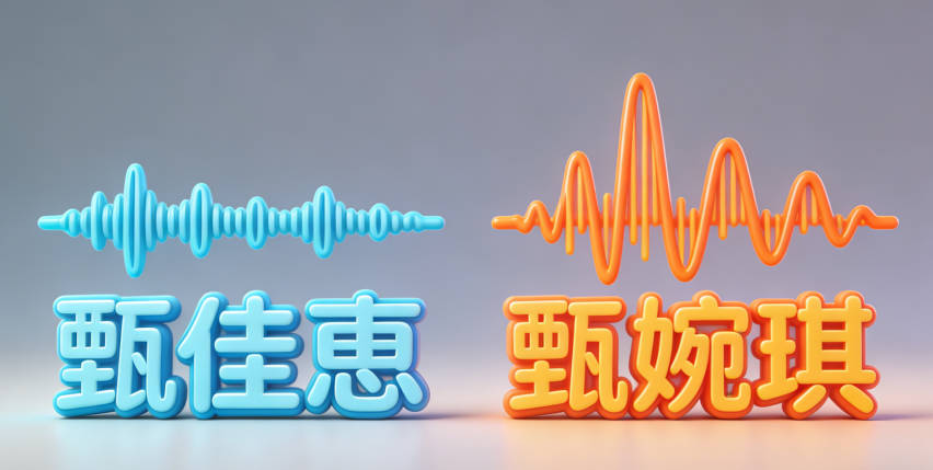 原來給女兒起的“甄佳恵”，后來改成“甄婉琪”