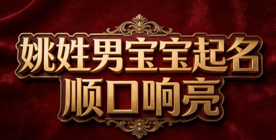 姚姓男寶寶起名順口響亮