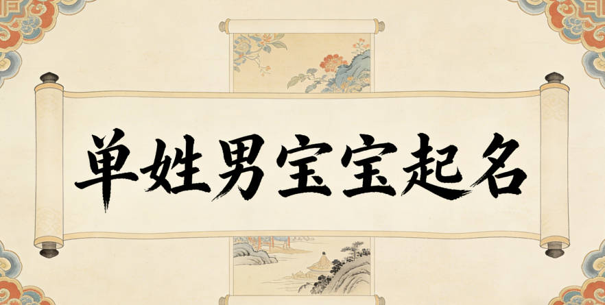 單姓男寶寶起名寓意好的名字推薦