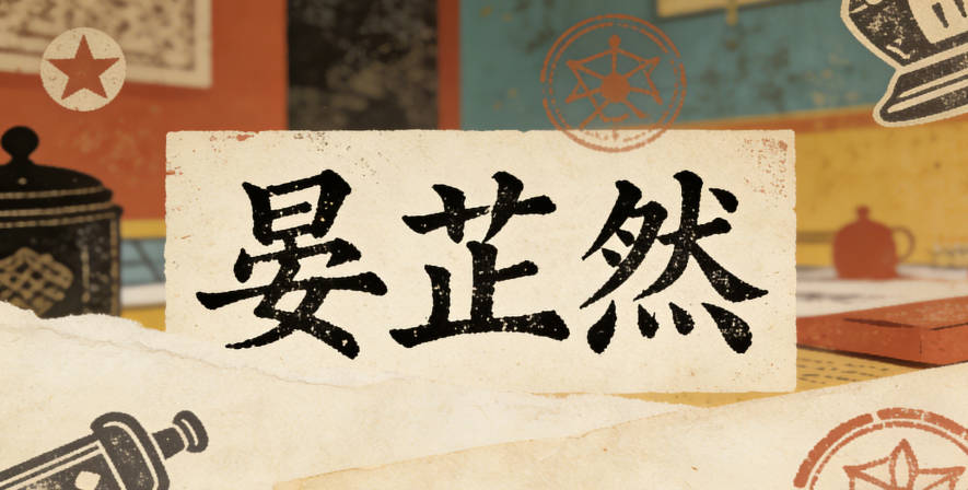 晏芷然，既獨特又不生僻