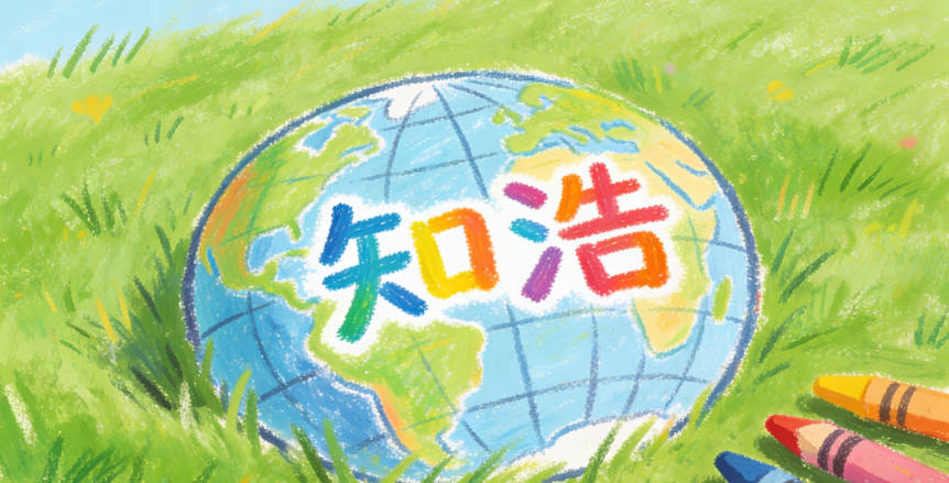 宋知浩，知代表知識，浩代表廣闊視野