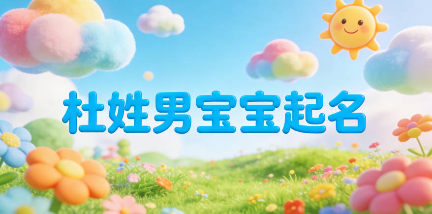 杜姓男寶寶起名順口響亮