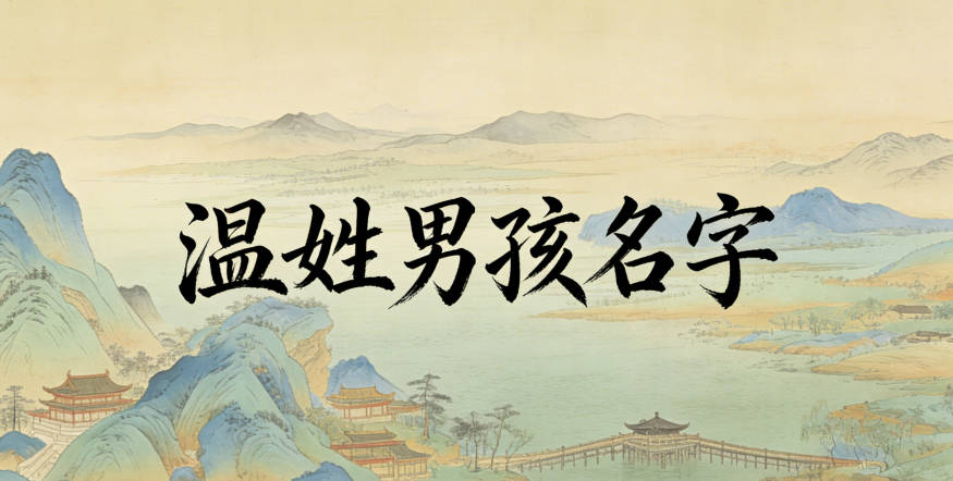 大氣的溫姓男孩名字