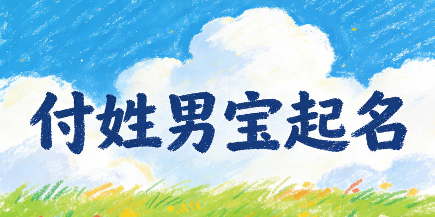 付姓男寶寶起名寓意聰明才智