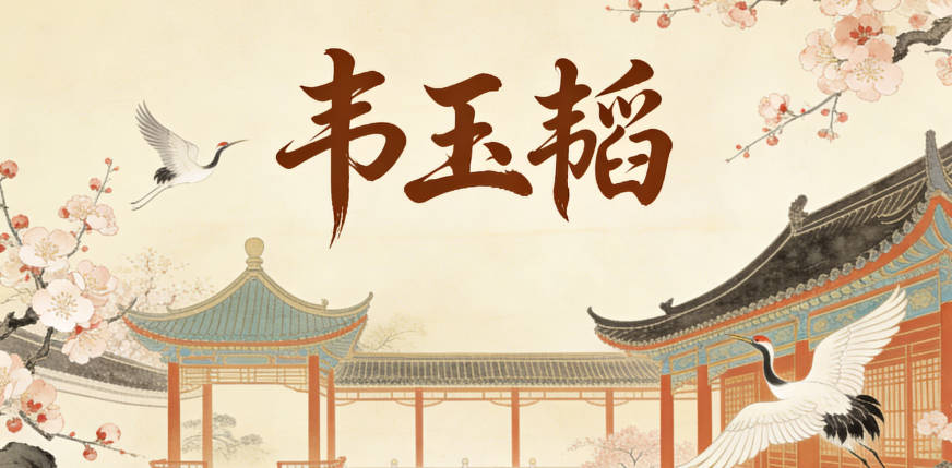 韋玉韜，小名從大名取韜韜，既可愛又不失莊重