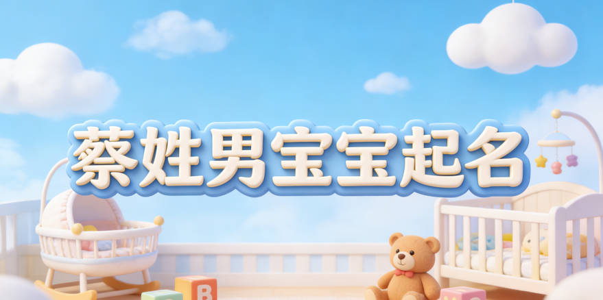 蔡姓男寶寶起名順口響亮