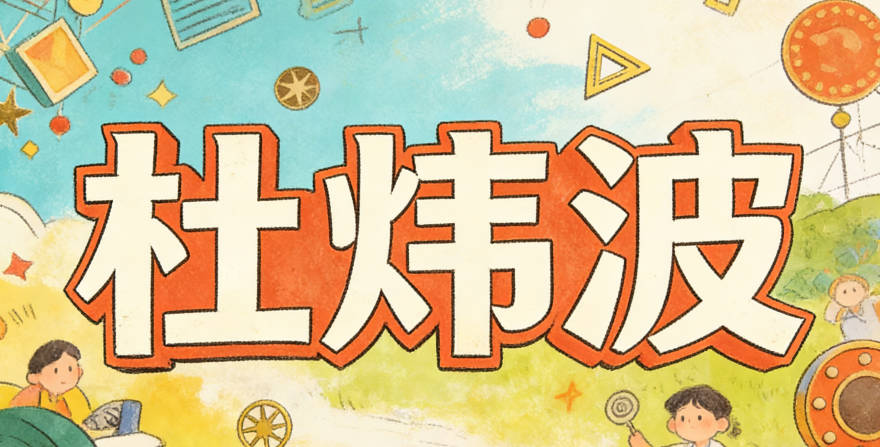 杜煒波，煒是光亮，波是靈動