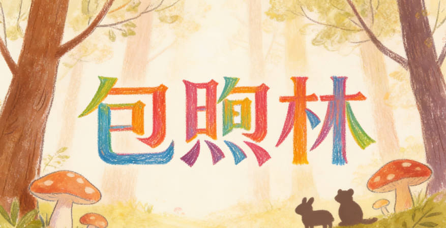 包煦林，煦表示溫暖的陽光，林表示水鄉的樹林