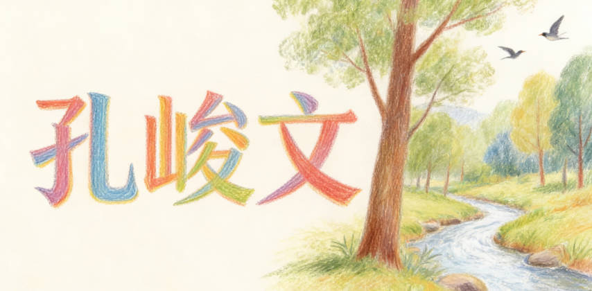 孔峻文，讀起來特別響亮