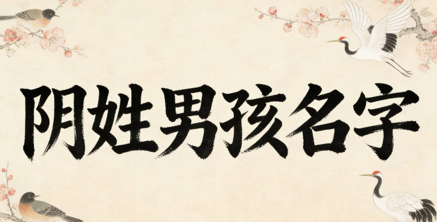 大氣的陰姓男孩名字