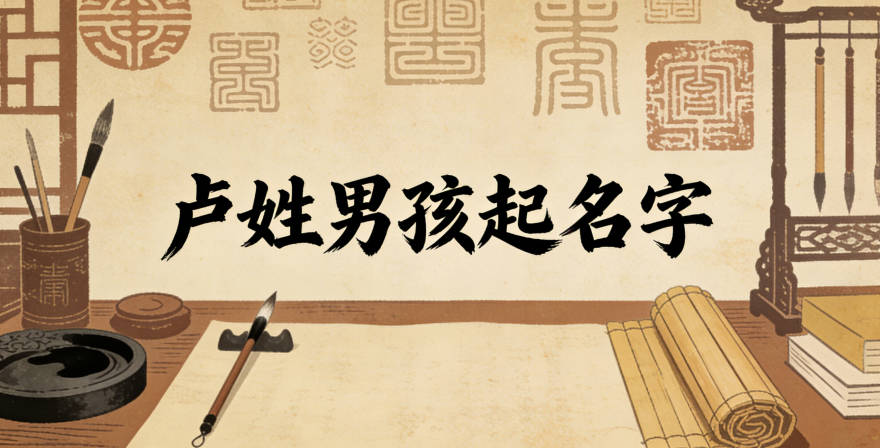 寓意學業有成的盧姓男寶寶名字